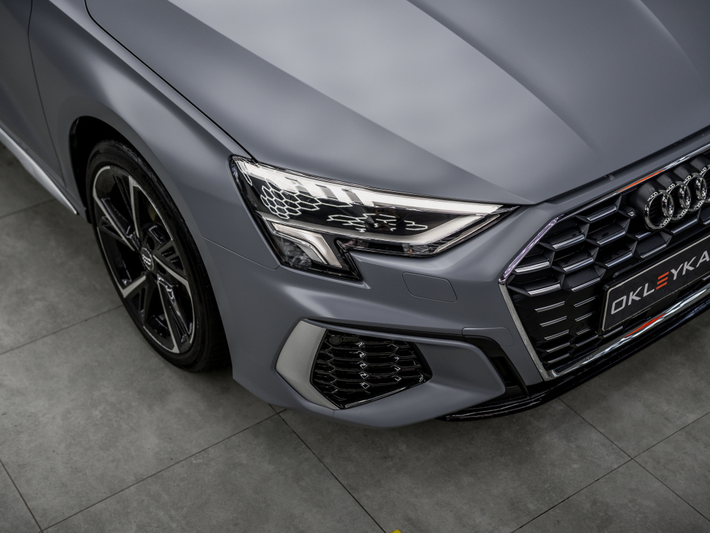 UC1384, IRISTEK PPF Colors Satin Nardo Grey Audi RS — Audi A3
